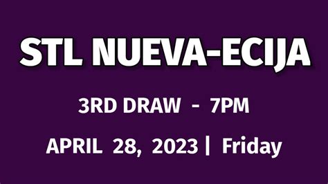 stl result nueva ecija|STL Results Today Sunday, April 07, 2024 .
